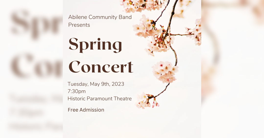 Image Abilene Community Band Spring Concert