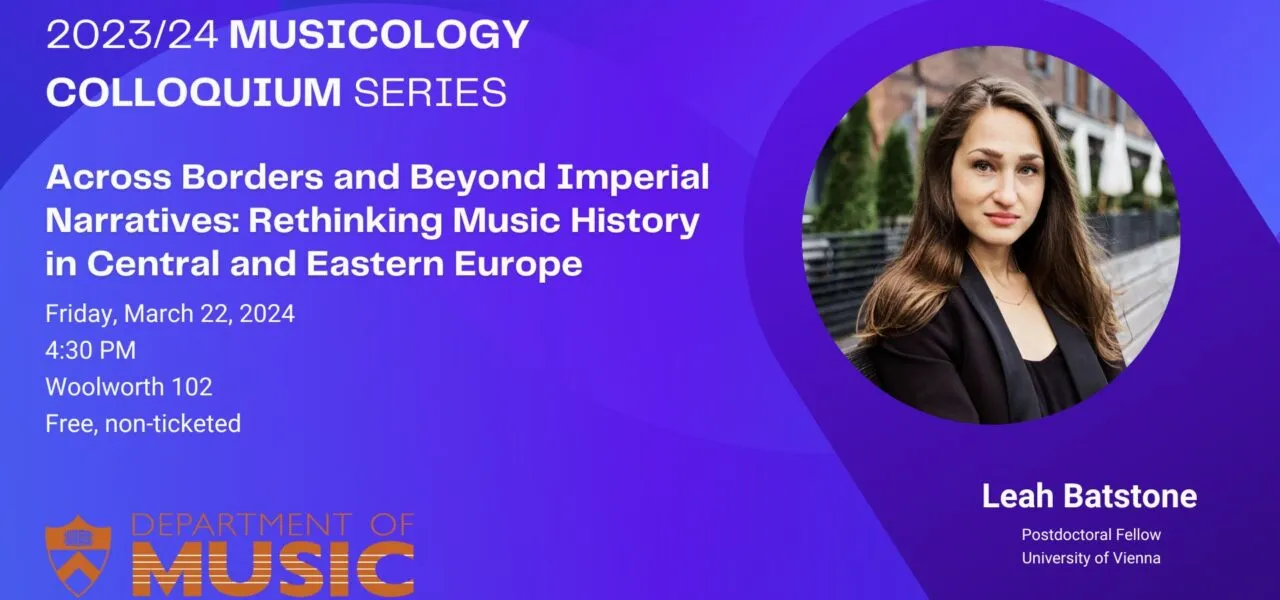 Image Musicology Colloquium: Leah Batstone