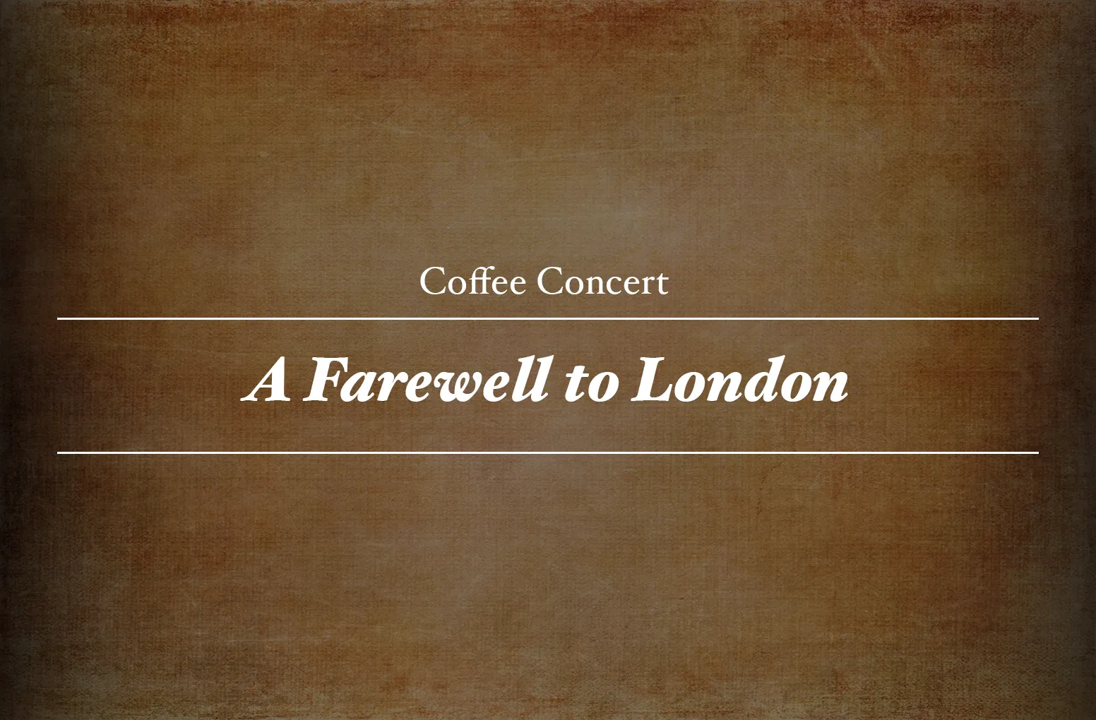 A Farewell to London