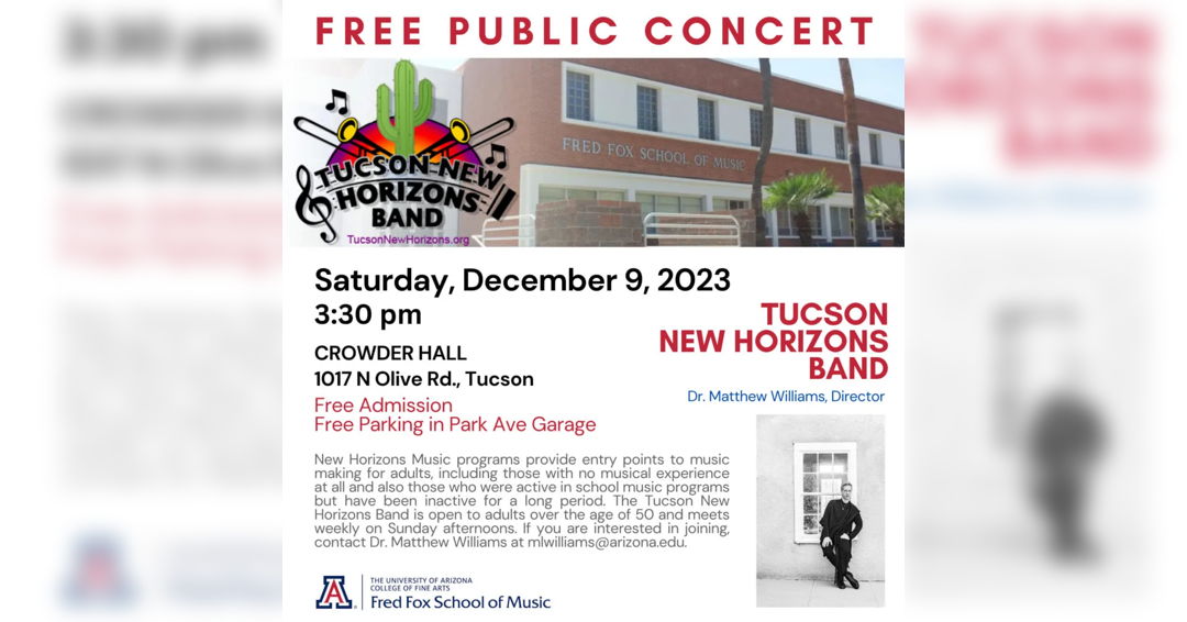 Image Tucson New Horizons Band 2023