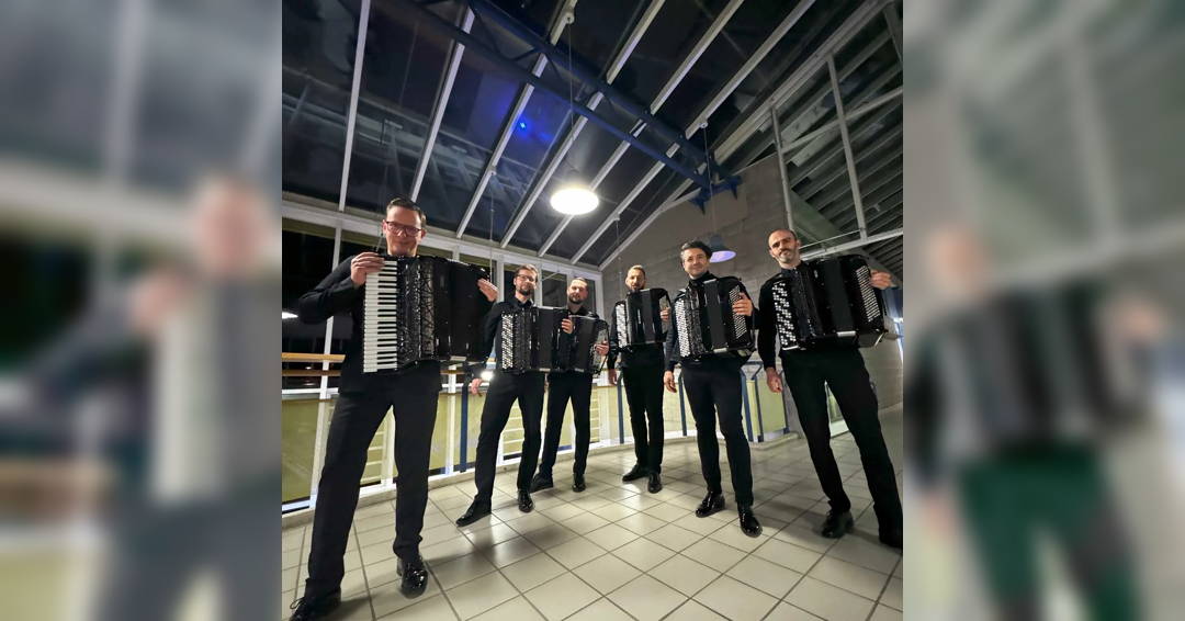 Image Martynas Levickis, accordion ensemble AXOS