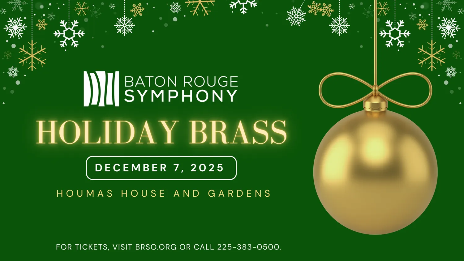 Holiday Brass at Houmas House 2025