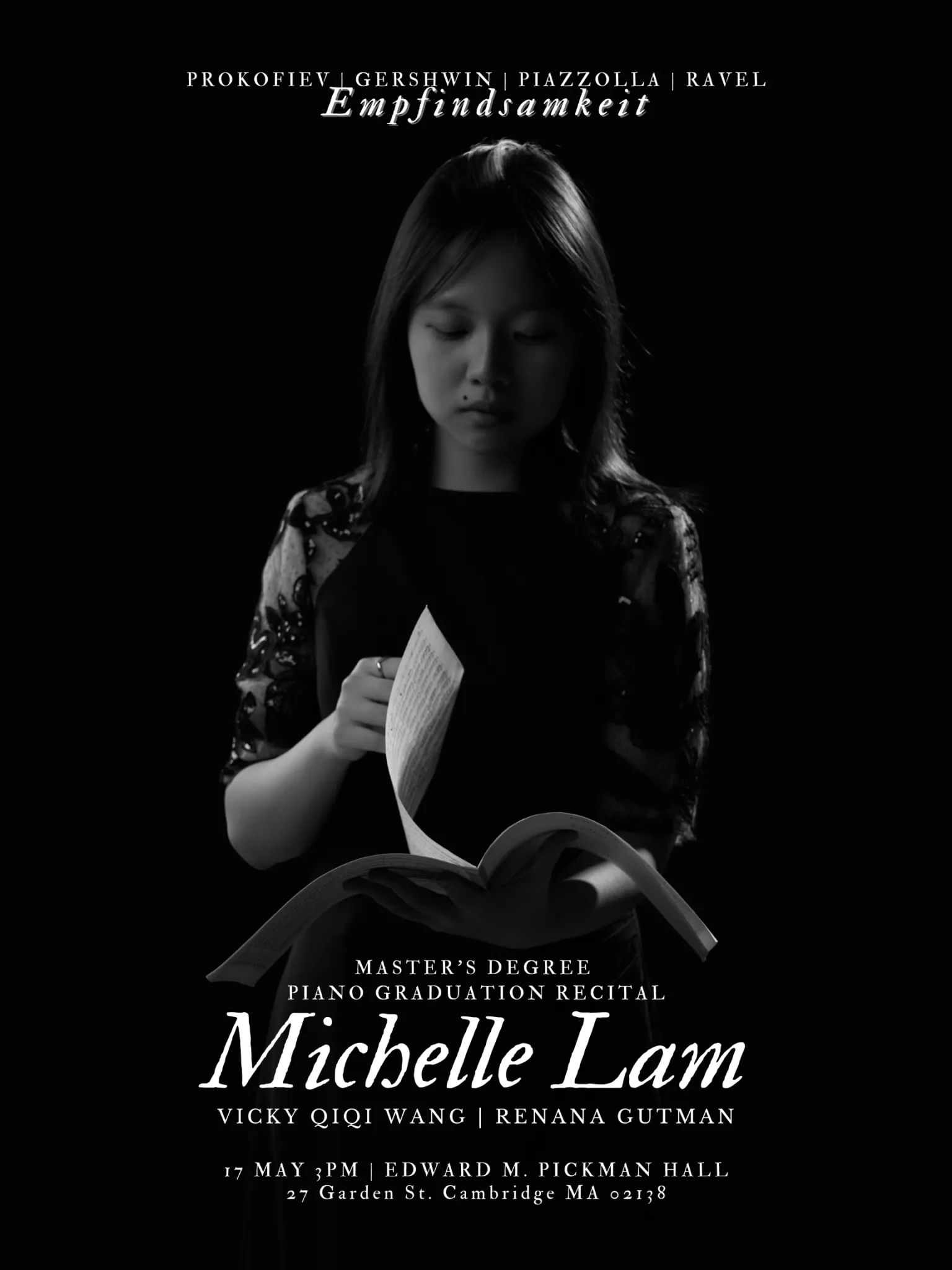 Image Graduating Student Recital | Michelle Lam, piano | Empfindsamkeit