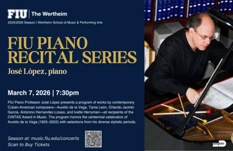 Image FIU Piano Recital Series: José López, piano