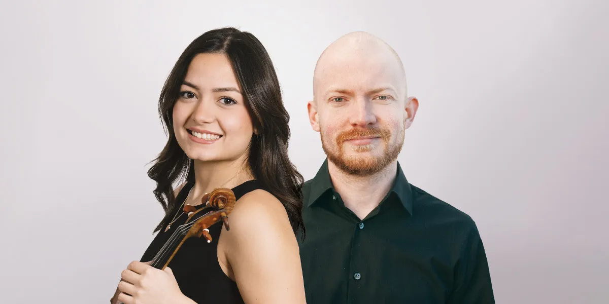 Image Gabriela Lara, violin; Casey Rafn, piano