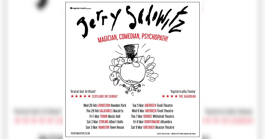 Image Jerry Sadowitz: Comedian, Magician, Psychopath!