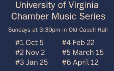 Mixed Chamber Ensembles - UVA Chamber Music Series #3