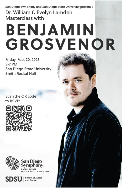 Image Benjamin Grosvenor, Piano Masterclass