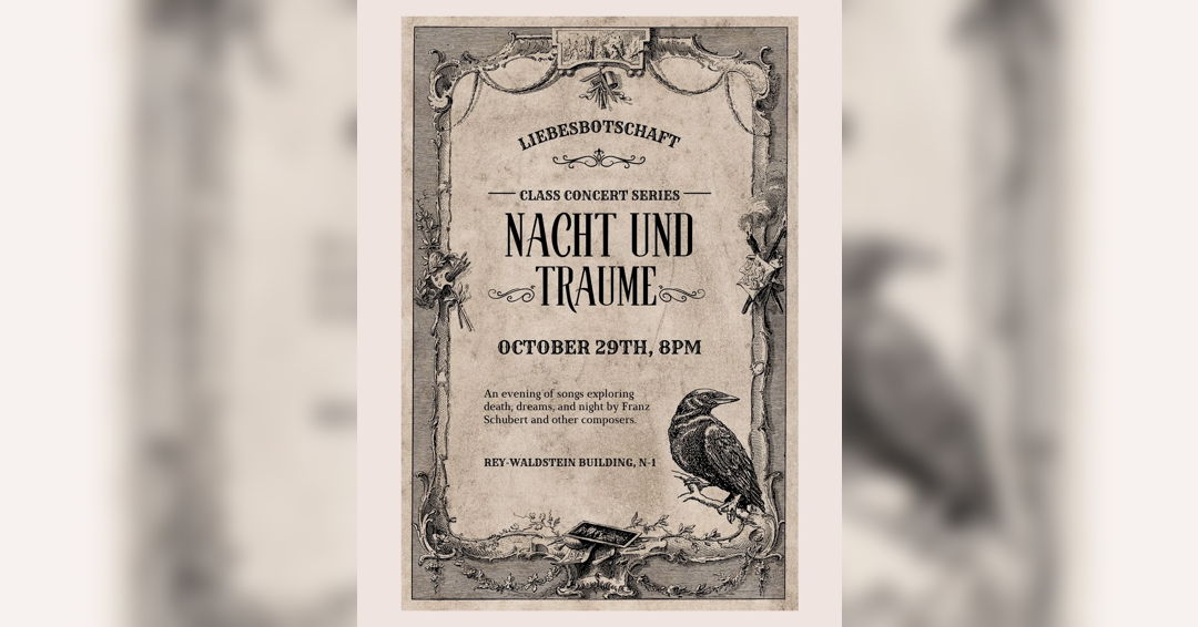 Liebesbotschaft: Songs of Franz Schubert | Class Performance