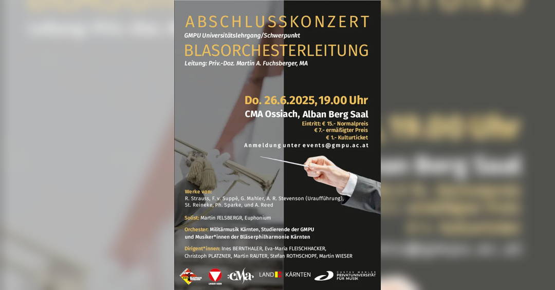 Image Final concert of the wind orchestra conductor