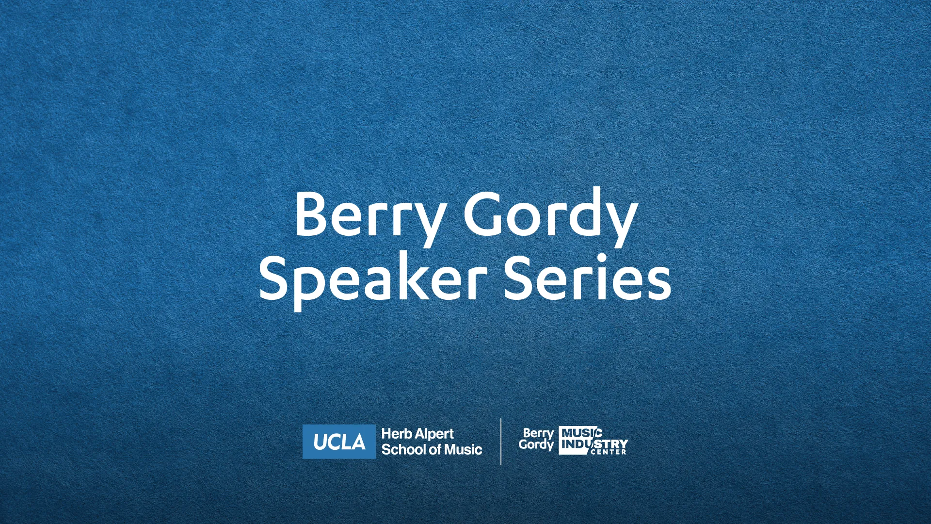 Image Berry Gordy Speaker Series