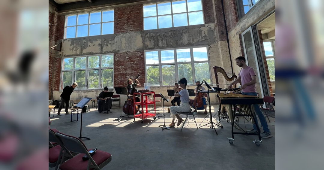 Image Musicians from The Knights and Composer Paula Matthusen at MAXLive Festival