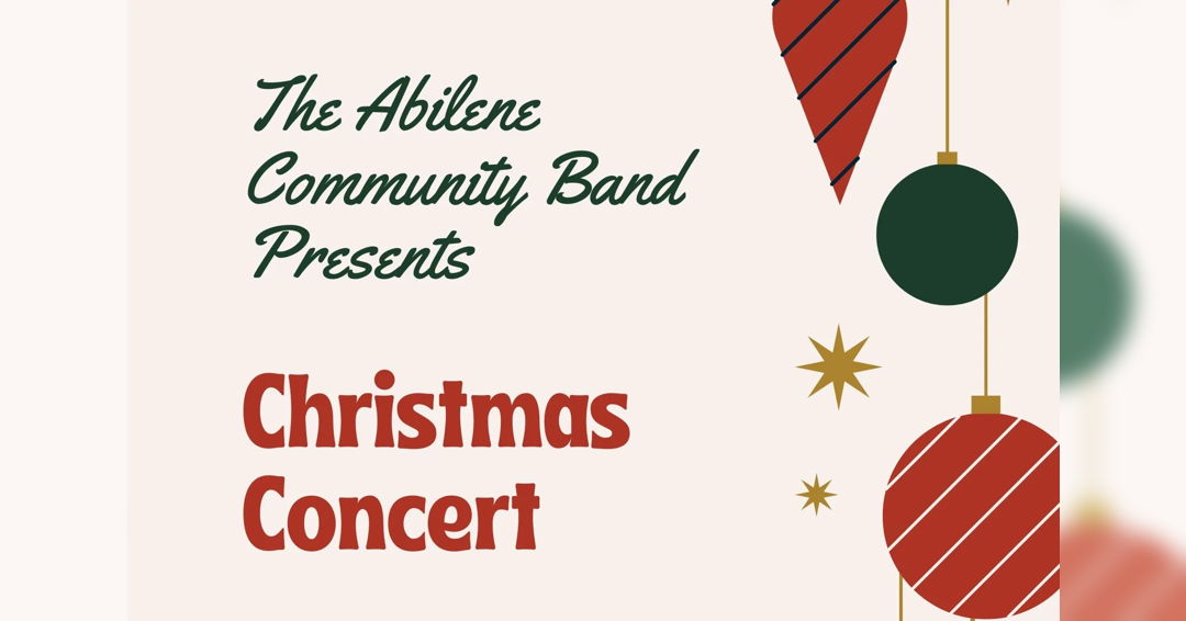 Image Abilene Community Band Christmas Concert