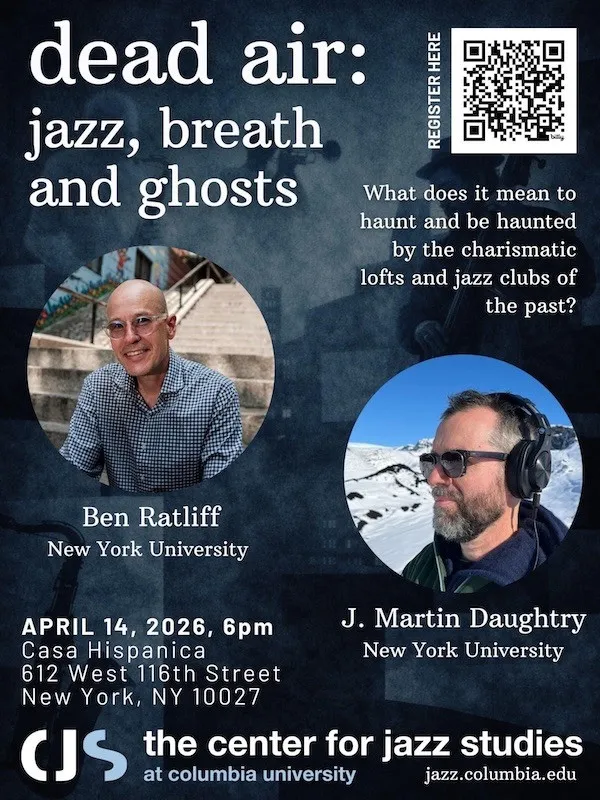 Image “Dead Air: Jazz, Breath, and Ghosts,” with Ben Ratliff and Martin Daughtry