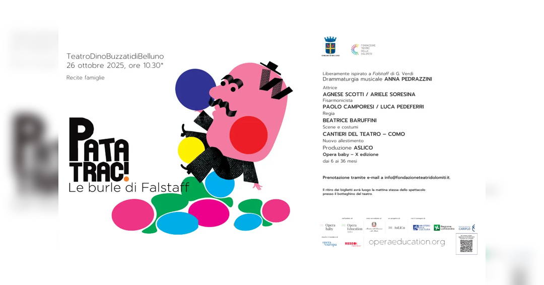 Patatrac! Falstaff's Pranks – Baby Opera for ages 6 to 36 months