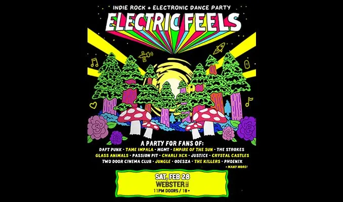 Image Electric Feels: Indie Rock + Electronic Dance Party